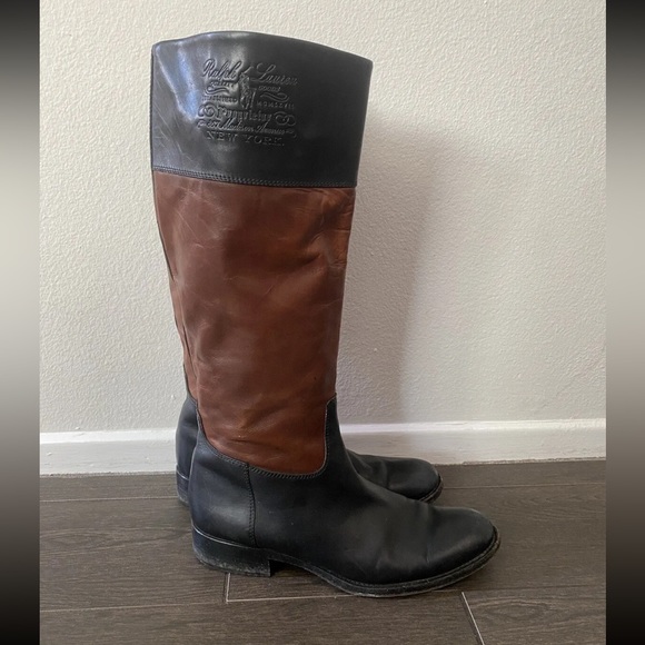 Ralph Lauren Collection Purple Label tall riding boots - Picture 2 of 11
